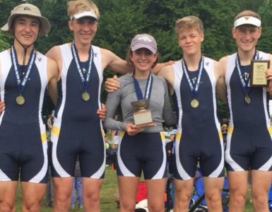 Boy's LTWT 4+: Noah Faust, Colin Lindquist, Veronica Liberman, Josh Philip, Hudson Dore