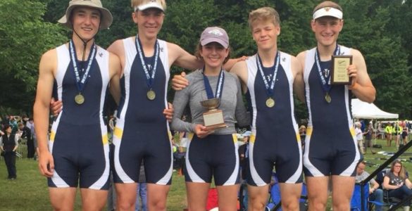 Boy's LTWT 4+: Noah Faust, Colin Lindquist, Veronica Liberman, Josh Philip, Hudson Dore